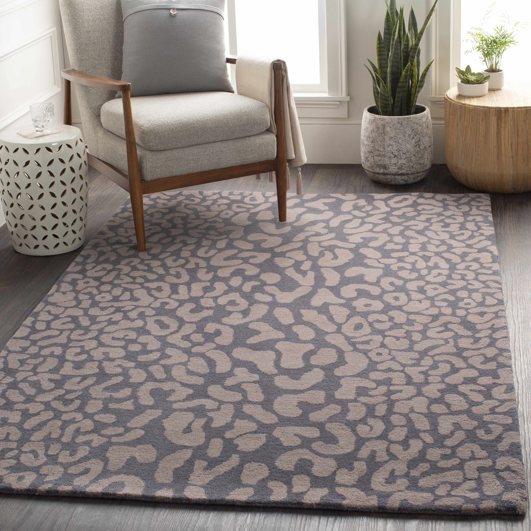Neoma Animal Print Wool Rug - Clearance - Ornate Home
