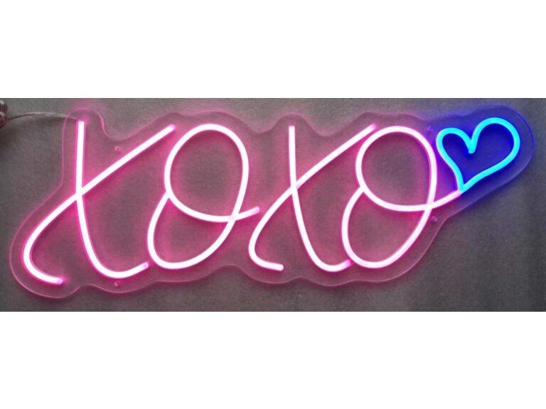 Neon Xoxo Wall Art - Ornate Home