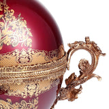 Nephele Red & Gold Vase  / HD-6026 - Ornate Home