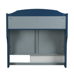 Neptune II Gray/Navy Twin Bed - Ornate Home