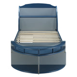 Neptune II Gray/Navy Twin Bed - Ornate Home
