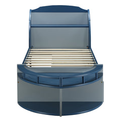 Neptune II Gray/Navy Twin Bed - Ornate Home