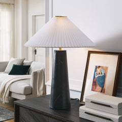 Nera Black Marble Table Lamp - Ornate Home
