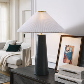 Nera Black Marble Table Lamp - Ornate Home
