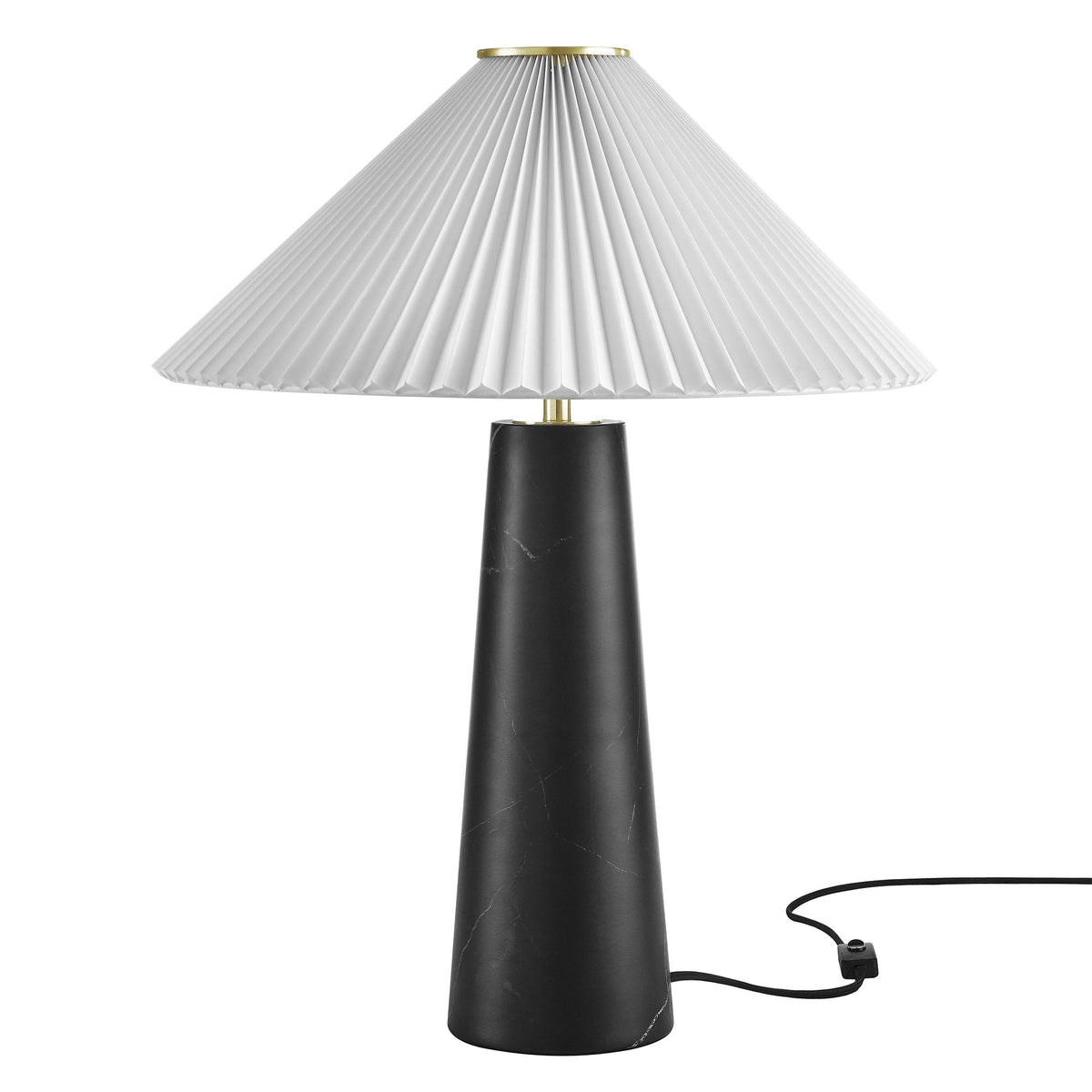 Nera Black Marble Table Lamp - Ornate Home