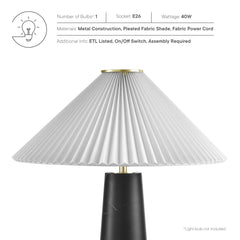 Nera Black Marble Table Lamp - Ornate Home