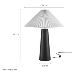 Nera Black Marble Table Lamp - Ornate Home