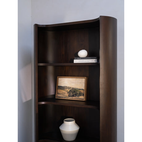 Nera Brown Bookcase - Ornate Home