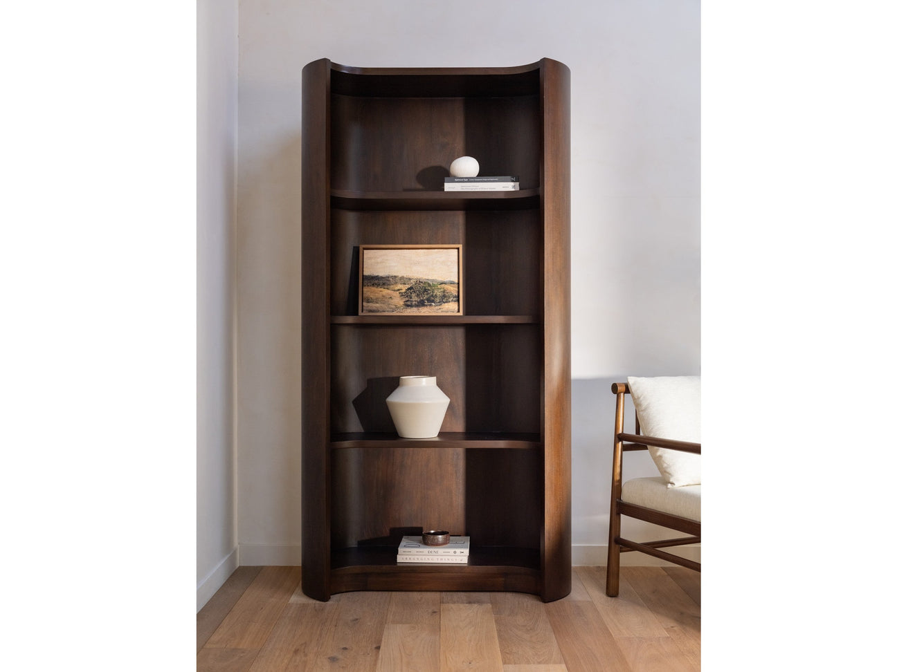 Nera Brown Bookcase - Ornate Home