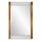 Nera Plated Brass Mirror - Ornate Home