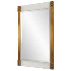 Nera Plated Brass Mirror - Ornate Home