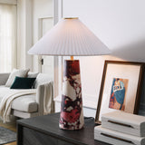 Nera Red Marble Table Lamp - Ornate Home