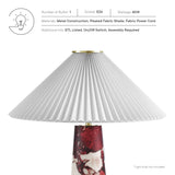 Nera Red Marble Table Lamp - Ornate Home