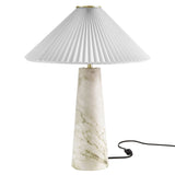 Nera White Marble Table Lamp - Ornate Home