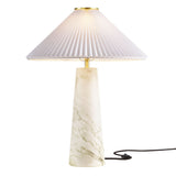 Nera White Marble Table Lamp - Ornate Home