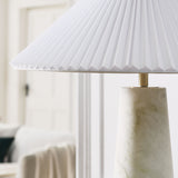 Nera White Marble Table Lamp - Ornate Home