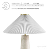 Nera White Marble Table Lamp - Ornate Home