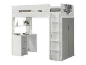 Nerice White & Gray Loft Bed - Ornate Home