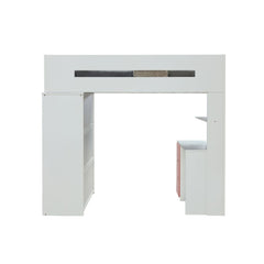 Nerice White & Pink Loft Bed - Ornate Home