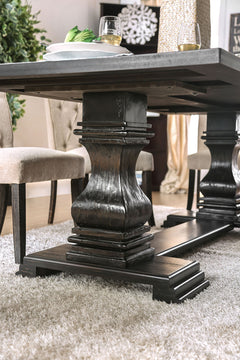 Nerissa Antique Black 7 Pc. Dining Room Set - Ornate Home