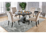 Nerissa Antique Black/Beige 5 Pc. Dining Room Set - Ornate Home