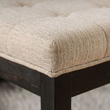 Nerissa Antique Black/Beige Bench - Ornate Home