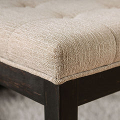 Nerissa Antique Black/Beige Bench - Ornate Home