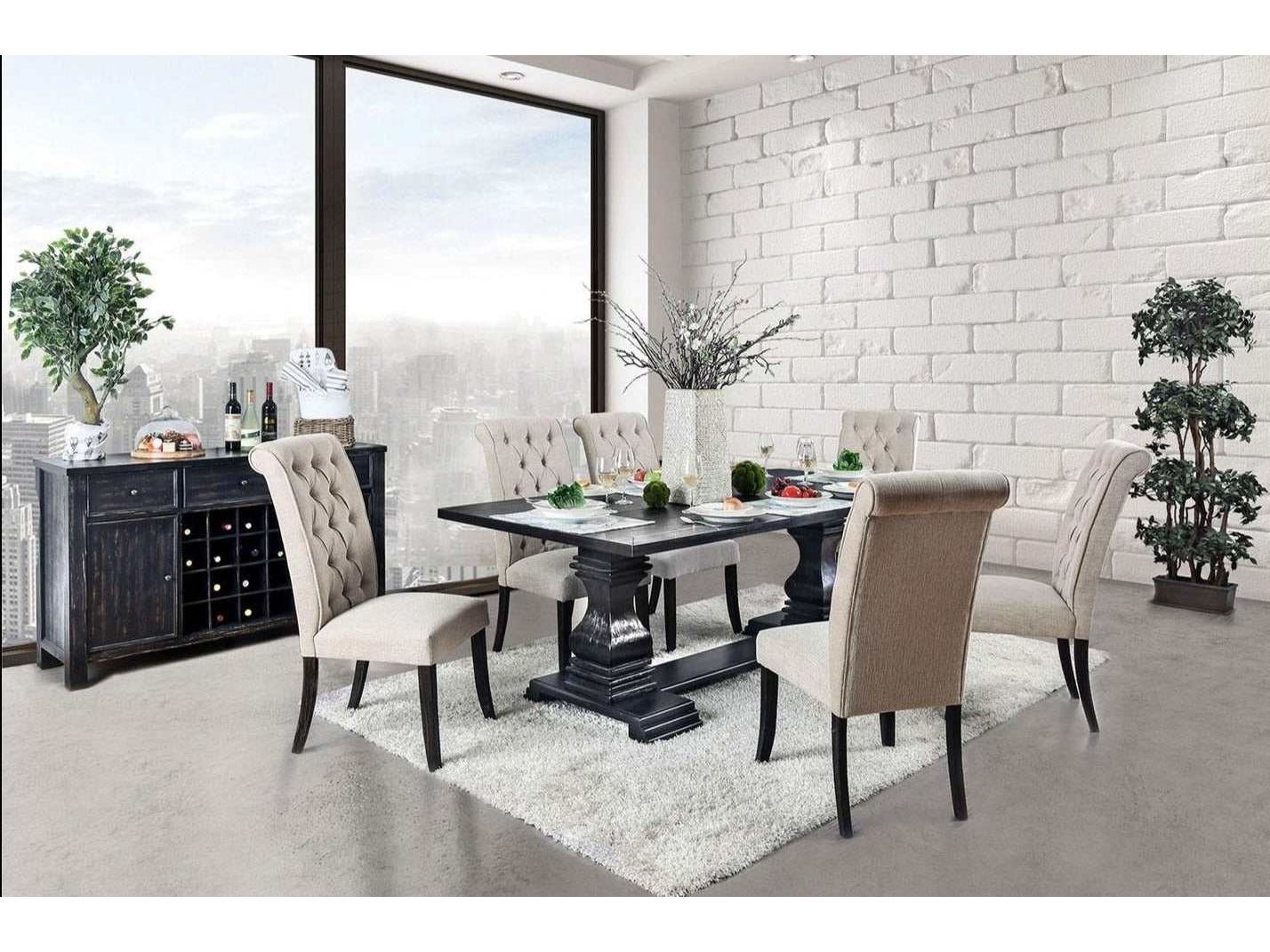 Nerissa  Dark Brown  Dining Table - Ornate Home