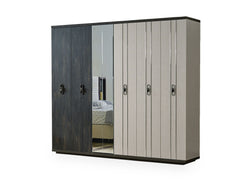 Nero Cream/Gray Wardrobe - Ornate Home