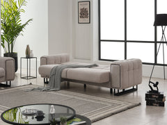 Nero Light Grey 3-pieces (Sofa & Loveseat & Chair) Living Room Set - Ornate Home