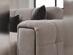 Nero Light Grey Convertible Sofa - Ornate Home