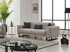 Nero Light Grey Convertible Sofa - Ornate Home