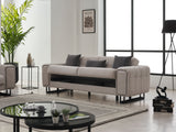 Nero Light Grey 3-pieces (Sofa & Loveseat & Chair) Living Room Set