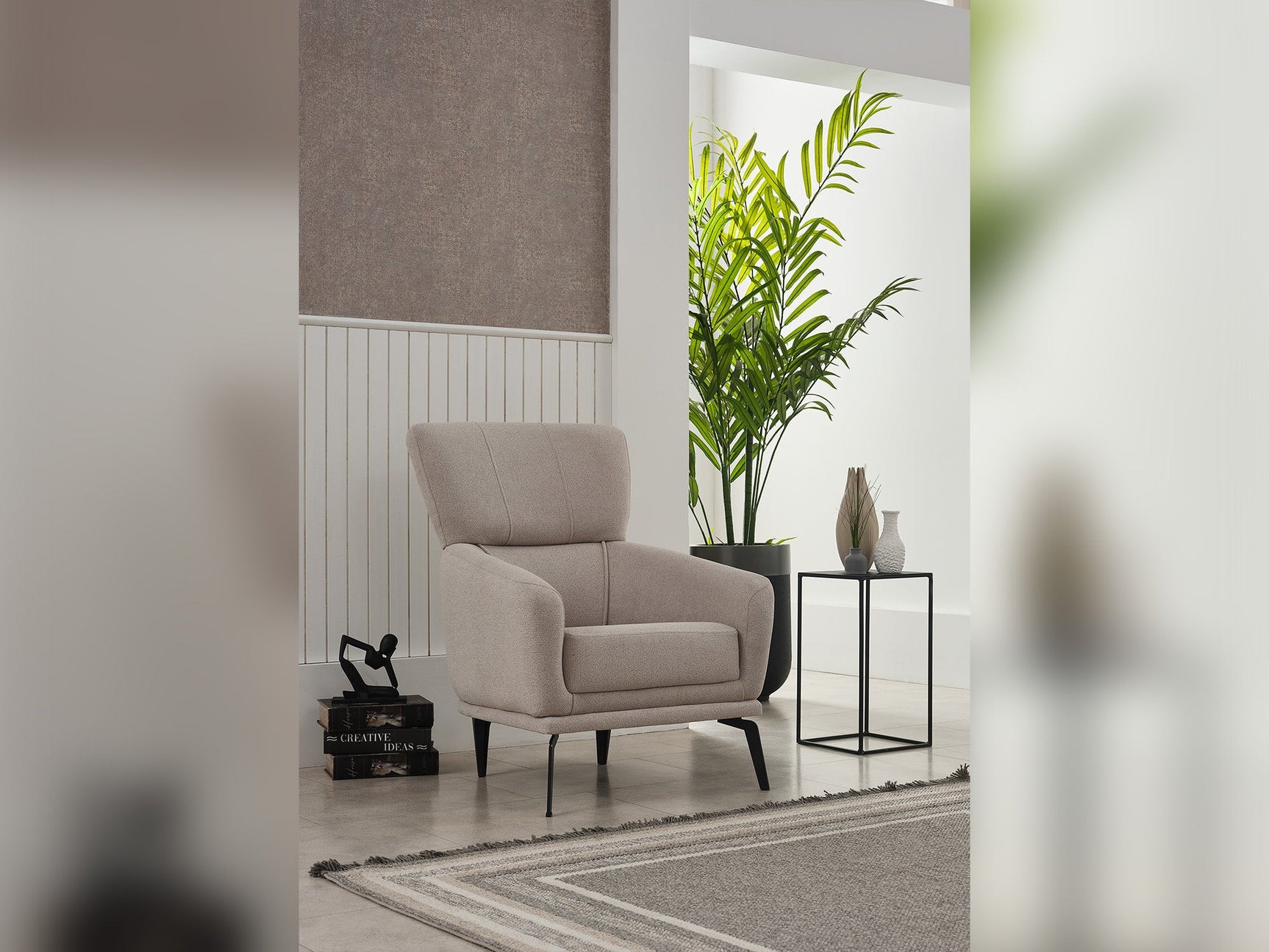 Nero Light Grey 3-pieces (Sofa & Loveseat & Chair) Living Room Set