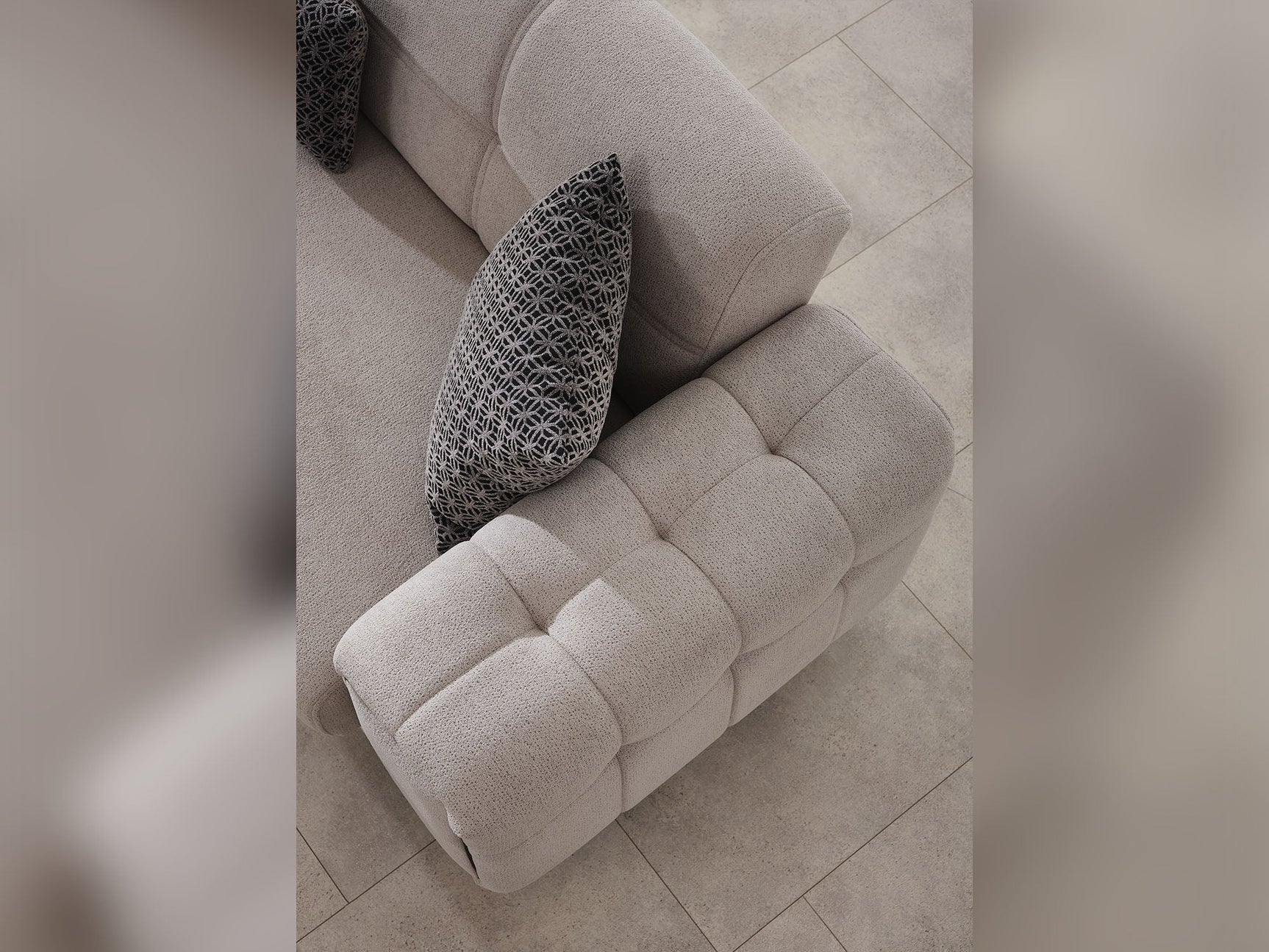 Nero Light Grey 3-pieces (Sofa & Loveseat & Chair) Living Room Set