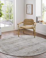 Neron Blue Gray Thick Luxe Abstract Rug - Ornate Home