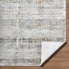 Neron Blue Gray Thick Luxe Abstract Rug - Ornate Home