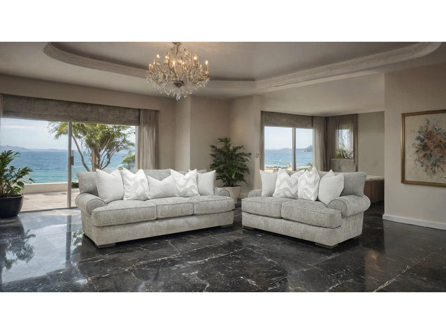 Nerone Gray Sofa & Loveseat - Ornate Home