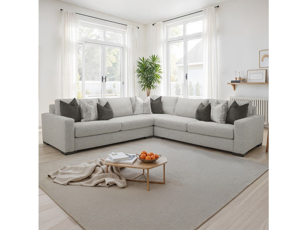 Nerone Light Gray Sectional - Ornate Home