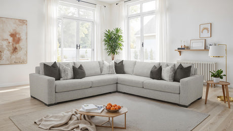 Nerone Light Gray Sectional - Ornate Home