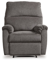 Nerviano Gray Manual Recliner (Online Special Price) - Ornate Home