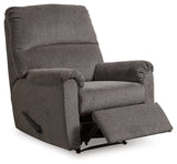 Nerviano Gray Manual Recliner (Online Special Price) - Ornate Home