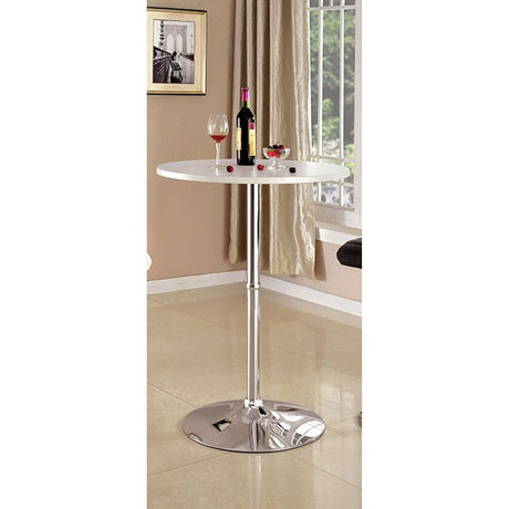 Nessa White Bar Table - Ornate Home