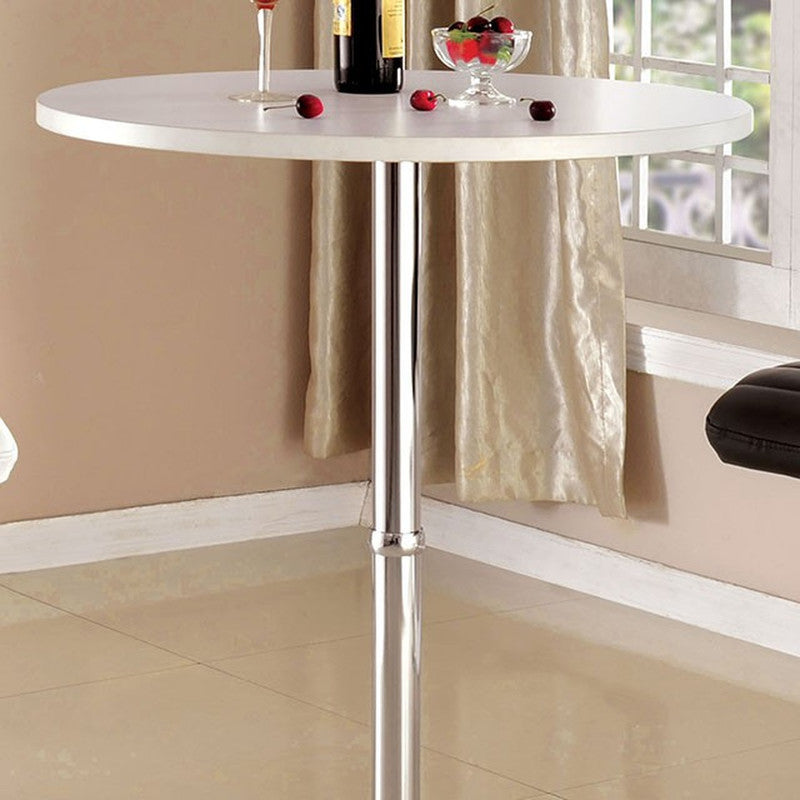 Nessa White Bar Table - Ornate Home