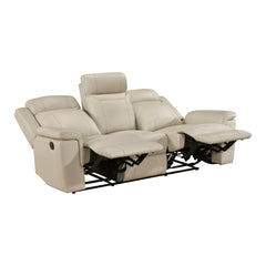 Nest Beige Double Reclining Sofa - Ornate Home