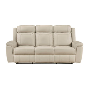 Nest Beige Double Reclining Sofa - Ornate Home