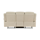 Nest Beige Double Reclining Sofa - Ornate Home
