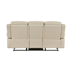 Nest Beige Double Reclining Sofa - Ornate Home