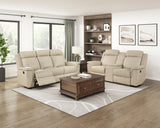 Nest Beige Double Reclining Sofa - Ornate Home