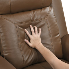 Nest Brown Double Reclining Loveseat With Center Console And Receptacles - Ornate Home